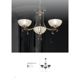 AMPLEX 8313 | Granada-A Amplex luster svjetiljka 3x E27 bronca