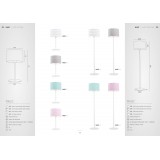 ARGON 4128 | Magic-AR Argon stolna svjetiljka 55cm sa prekidačem na kablu 1x E27 bijelo, ružičasto