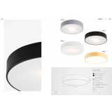 ARGON 2535 | Darling-AR Argon stropne svjetiljke svjetiljka okrugli 6x E27 tamno siva, opal