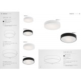 ARGON 3571 | Darling-AR Argon stropne svjetiljke svjetiljka okrugli 1x LED 5380lm 3000K crno, opal