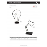 BRILLIANT G99011/06 | Lucia Brilliant stolna svjetiljka 36cm sa prekidačem na kablu 1x LED 300lm 4000K crno
