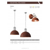 BRILLIANT 90111/60 | Frieda Brilliant zidna svjetiljka s prekidačem elementi koji se mogu okretati 1x E27 rdža smeđe, krom