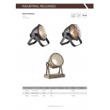 BRILLIANT 93685/06 | Fenna-BRI Brilliant stolna svjetiljka 34cm sa prekidačem na kablu elementi koji se mogu okretati 1x E27 crno