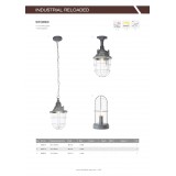 BRILLIANT 93651/70 | Storm Brilliant stropne svjetiljke svjetiljka 1x E27 sivo