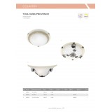 BRILLIANT 90169/20 | ProvenceB Brilliant zidna svjetiljka 1x E27 bijelo, smeđe