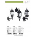 BRILLIANT 48697/06 | Istria Brilliant zidna svjetiljka sa senzorom 1x E27 IP23 crno