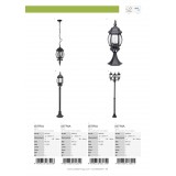 BRILLIANT 48685/06 | Istria Brilliant podna svjetiljka 112cm 1x E27 IP23 crno