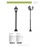 BRILLIANT 44285/06 | NewportB Brilliant podna svjetiljka 102cm 1x E27 IP23 crno
