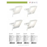 BRILLIANT G96322/05 | Dryden Brilliant zidna svjetiljka elementi koji se mogu okretati 1x LED 1600lm 4000K IP65 bijelo
