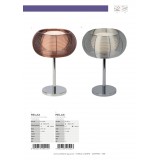 BRILLIANT 61149/15 | Relax-BRI Brilliant stolna svjetiljka 39cm sa prekidačem na kablu 1x G9 krom, bijelo