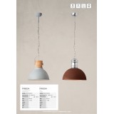 BRILLIANT 93252/60 | Frieda Brilliant visilice svjetiljka 1x E27 rdža smeđe, krom