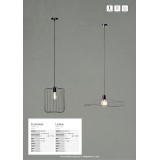 BRILLIANT 52870/06 | Flavian Brilliant visilice svjetiljka 1x E27 crno