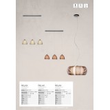 BRILLIANT 61176/53 | Relax-BRI Brilliant visilice svjetiljka 3x E27 krom, bronca, bijelo