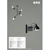 BRILLIANT 90289/76 | Sandra-BRI Brilliant zidna svjetiljka elementi koji se mogu okretati 1x E14 crno