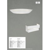 BRILLIANT 94428/05 | Perry-BRI Brilliant zidna svjetiljka 1x E27 bijelo