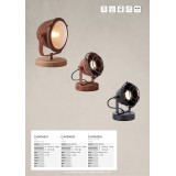 BRILLIANT 98992/86 | Carmen-BRI Brilliant stolna svjetiljka 17cm sa prekidačem na kablu elementi koji se mogu okretati 1x GU10 crno
