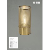 BRILLIANT 98940/18 | Gracian Brilliant stolna svjetiljka 28cm sa prekidačem na kablu 1x E27 brušeno zlato