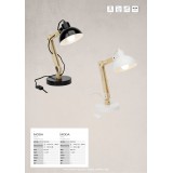 BRILLIANT 98979/06 | Moda-BRI Brilliant stolna svjetiljka 41,5cm sa prekidačem na kablu elementi koji se mogu okretati 1x E27 crno