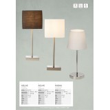 BRILLIANT 94873/63 | Aglae Brilliant stolna svjetiljka 43cm sa dodirnim prekidačem 1x E14 crno, krom