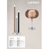 BRILLIANT 61149/53 | Relax-BRI Brilliant stolna svjetiljka 39cm sa prekidačem na kablu 1x G9 bronca, krom