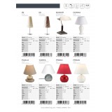 BRILLIANT 61047/01 | PrimoB Brilliant stolna svjetiljka 23cm sa prekidačem na kablu 1x E14 crveno