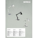 BRILLIANT 92706/15 | Henry Brilliant stolna svjetiljka 50cm sa prekidačem na kablu elementi koji se mogu okretati 1x E27 krom
