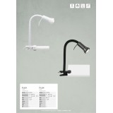 BRILLIANT 24705T05 | FlexB Brilliant svjetiljke sa štipaljkama svjetiljka sa prekidačem na kablu elementi koji se mogu okretati 1x E14 bijelo