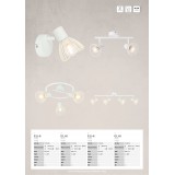 BRILLIANT 71910/05 | Elhi Brilliant zidna svjetiljka elementi koji se mogu okretati 1x E14 bijelo