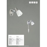 BRILLIANT 35810/77 | LucaB Brilliant spot svjetiljka elementi koji se mogu okretati 1x E14 satenski nikal, krom, bijelo