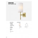 COSMOLIGHT W01987NI-WH | Denver-COS Cosmolight zidna svjetiljka 1x E14 nikel, bijelo
