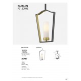 COSMOLIGHT P01216CH | Dublin-COS Cosmolight visilice svjetiljka 1x E14 krom, opal