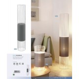 EGLO 97956 | Norumbega Eglo stolna svjetiljka 31cm sa prekidačem na kablu 1x E27 bijelo, sivo
