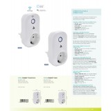 EGLO 97476 | Eglo kontrolna jedinica Plug smart rasvjeta s prekidačem s utičnicom, Bluetooth bijelo