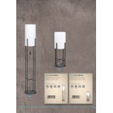 EGLO 43143 | Glastonbury Eglo stolna svjetiljka 56,5cm sa prekidačem na kablu 1x E27 crno, bijelo