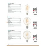 EGLO 110077 | E27 4W -> 26W Eglo Edison ST64 LED izvori svjetlosti filament, Spiral - amber 270lm 2200K 360° CRI>80