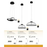 EGLO 99401 | Bogotenillo Eglo visilice svjetiljka 1x LED 2750lm 3000K crno, bijelo
