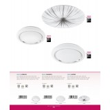 EGLO 96024 | Capasso Eglo zidna, stropne svjetiljke svjetiljka okrugli 1x LED 2600lm 3000K bijelo, krom