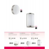 EGLO 95774 | Cupella Eglo zidna svjetiljka 2x LED 960lm 3000K poniklano mat, bijelo