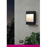 EGLO 98095 | Manfria Eglo zidna svjetiljka oblik cigle 1x LED 830lm 3000K IP44 antracit, bijelo