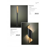 EGLO 39654 | Jabaloyas-Prebone Eglo zidna svjetiljka 1x E27 crno, zlatno