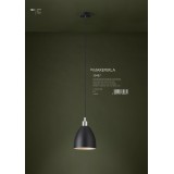 EGLO 39487 | Mareperla Eglo visilice svjetiljka 1x E27 crno, učinak kristala, krom