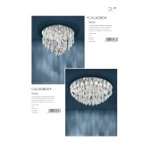 EGLO 93433 | Calaonda Eglo stropne svjetiljke svjetiljka okrugli 8x G9 6000lm krom, prozirna