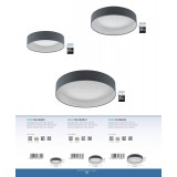EGLO 93395 | Palomaro Eglo stropne svjetiljke svjetiljka okrugli 1x LED 950lm 3000K bijelo, antracit