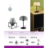EGLO 97209 | Olival-1 Eglo stolna svjetiljka 30,5cm sa prekidačem na kablu 1x E27 crno, dim