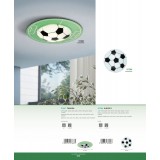 EGLO 97667 | Tabara Eglo stropne svjetiljke svjetiljka okrugli 1x E27 zeleno, bijelo, crno