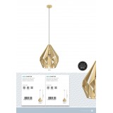 EGLO 43814 | Carlton-1 Eglo visilice svjetiljka 1x E27 zlatno