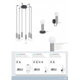 EGLO 39835 | Giaconecchia Eglo stolna svjetiljka 17,5cm sa prekidačem na kablu 1x E27 antracit, sivo