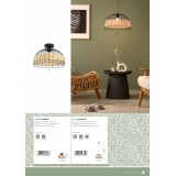 EGLO 43398 | Anwick Eglo stropne svjetiljke svjetiljka 1x E27 crno, bezbojno
