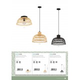 EGLO 43831 | Ausnby Eglo stropne svjetiljke svjetiljka 1x E27 crno, bezbojno