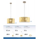 EGLO 97641 | Viserbella Eglo stropne svjetiljke svjetiljka okrugli 1x E27 šampanjac žuto, zlatno